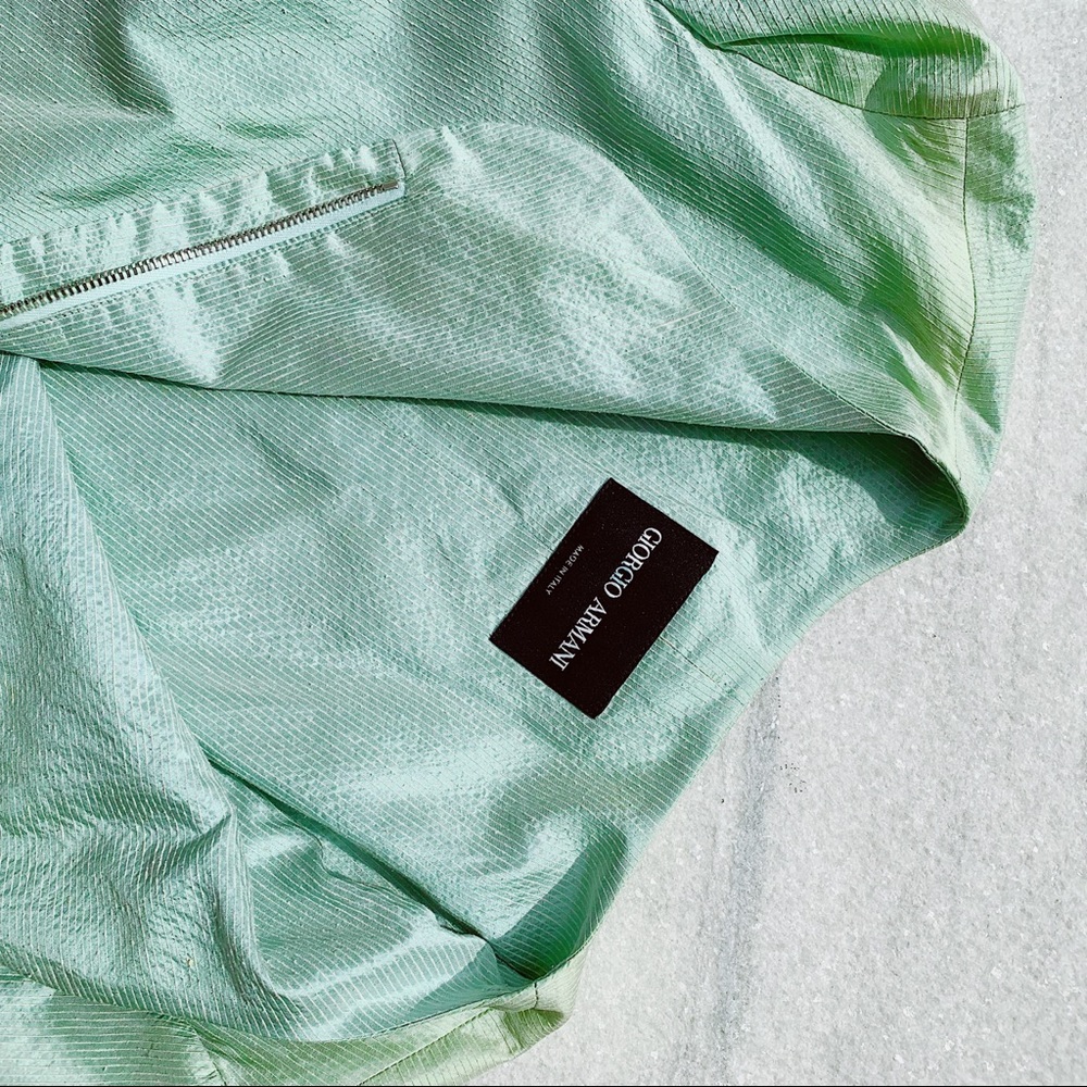 Giorgio Armani Seafoam Green Blazer - Picture 5 of 8